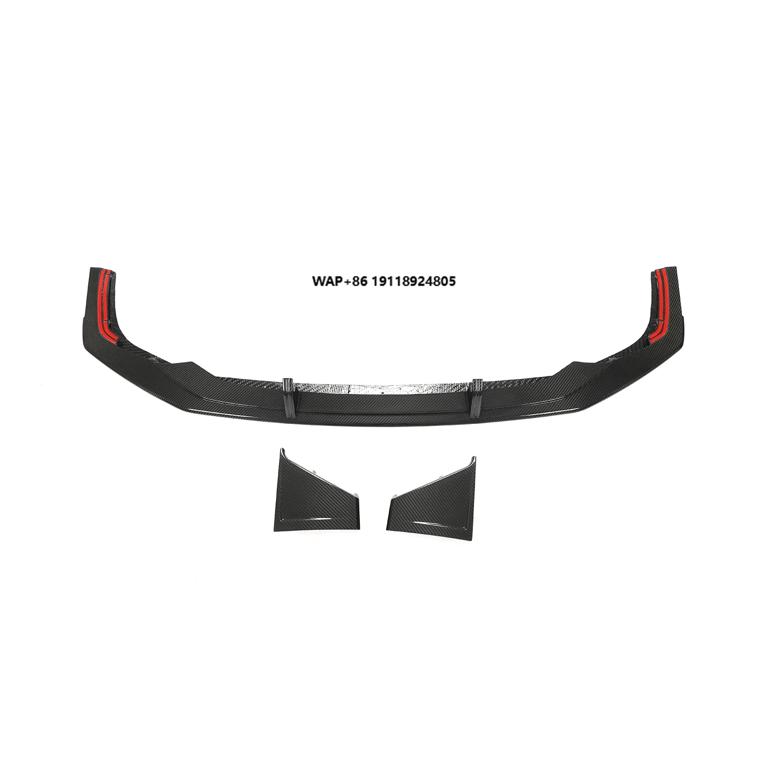 

20-21 Front Lips for RS6/RS7 ABT Dry Carbon Fiber Front Lip (3-piece Set) Car Bumpers
