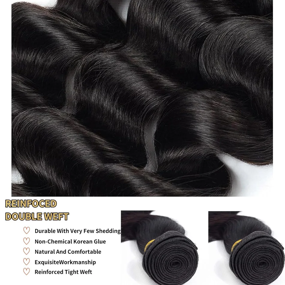 30 32 นิ้ว 3/4 Pcs Body WAVE 100% Human Hair บราซิล Unprocessed Human Hair Water Wavy Bundles WAVE EXTENSION