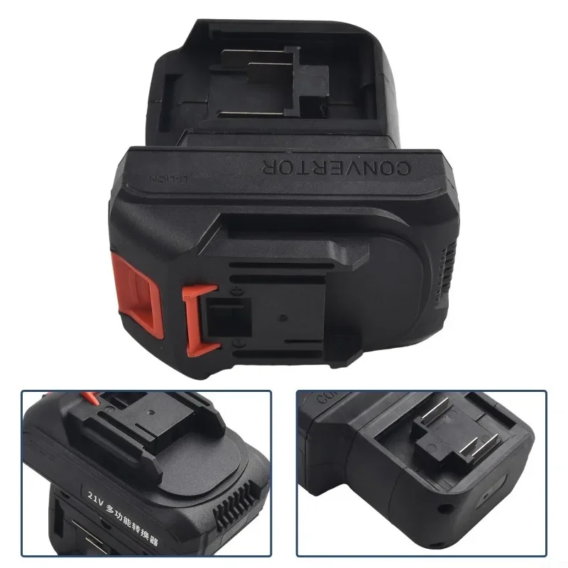 2-in-1 Battery Adapter for Makita 21V Battery for Makita 18V Li-ion Battery Power Tool Dual-Slot Adapter Extends Operating Time