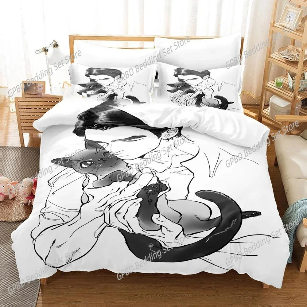 

KinnPorsche Mileapo 3D Bedding Set Duvet Cover Pillowcases Single Twin Full Queen King Size Home Decor Quilt Boys Gift