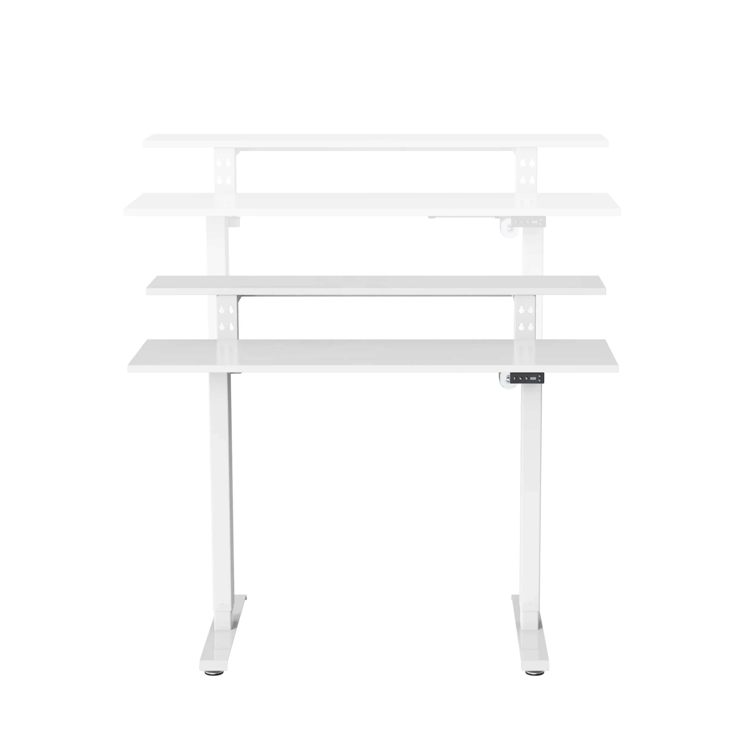 Laptop Desk Height Adjustable Electric Drive with 5-key Memory Setting Buttons LED Screen