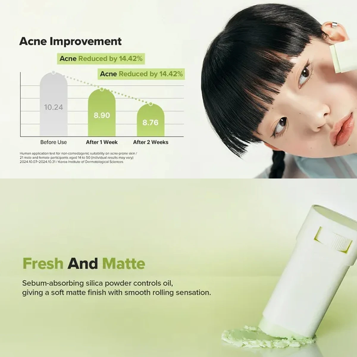 Beauty of Joseon Matte Sun Stick:Mugwort+Camelia 18g,SPF50 PA++++,Breathable,Face & Body Use,Korean Skincare,Korean Makeup