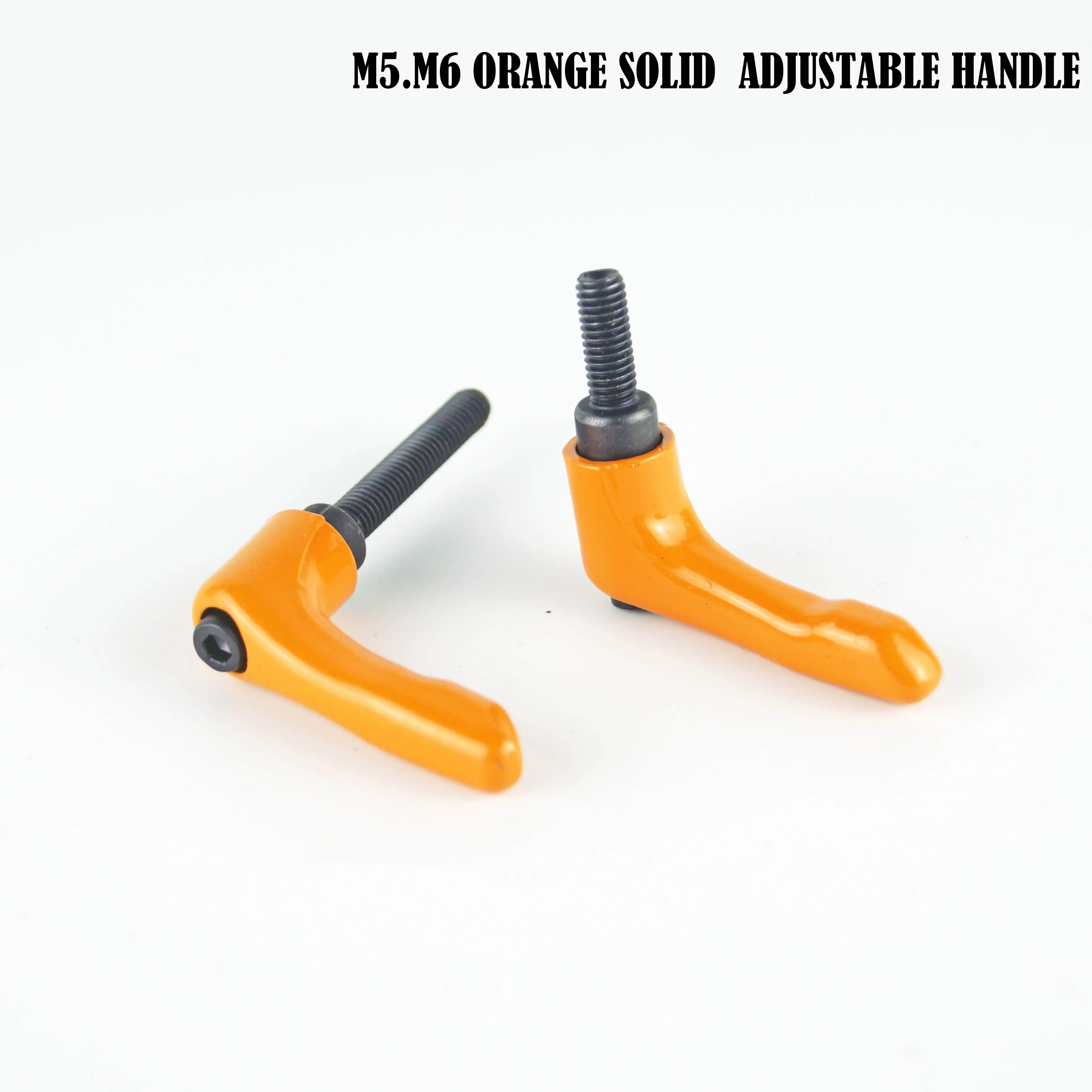 M5 M6 Black Solid Adjustable Handle Clamping Lever Arms Tension Levers