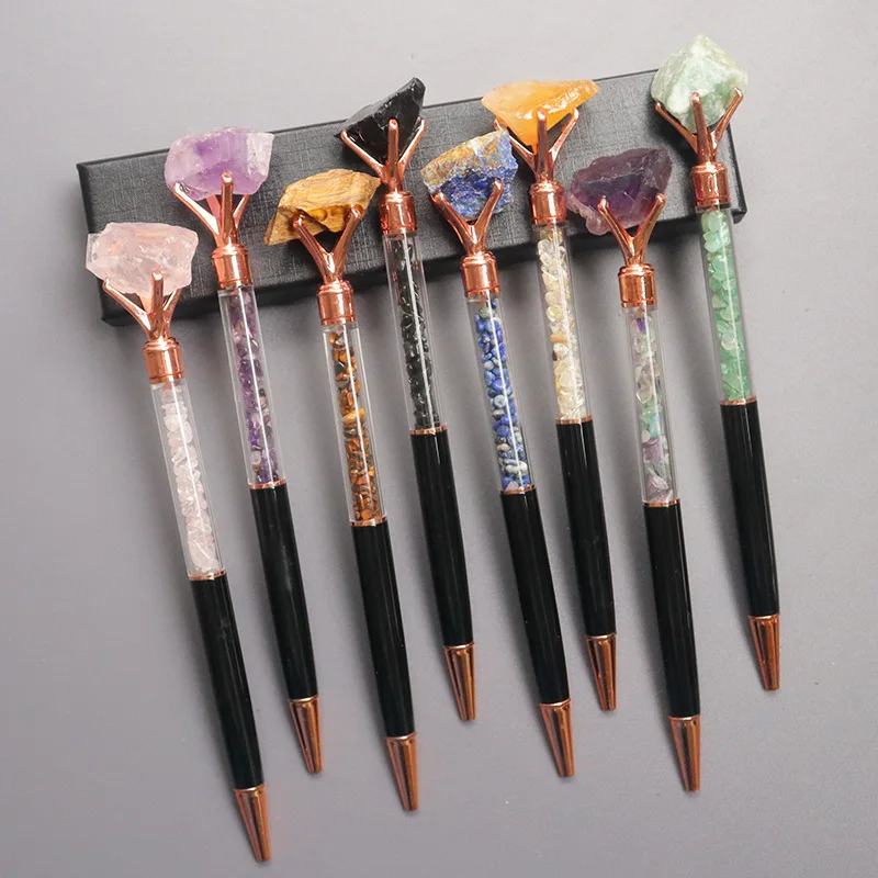 2025 Metal Office School Stationery Office Supply Luxury Spinning Diamond Rose Gold Wedding Ballpoint Pen