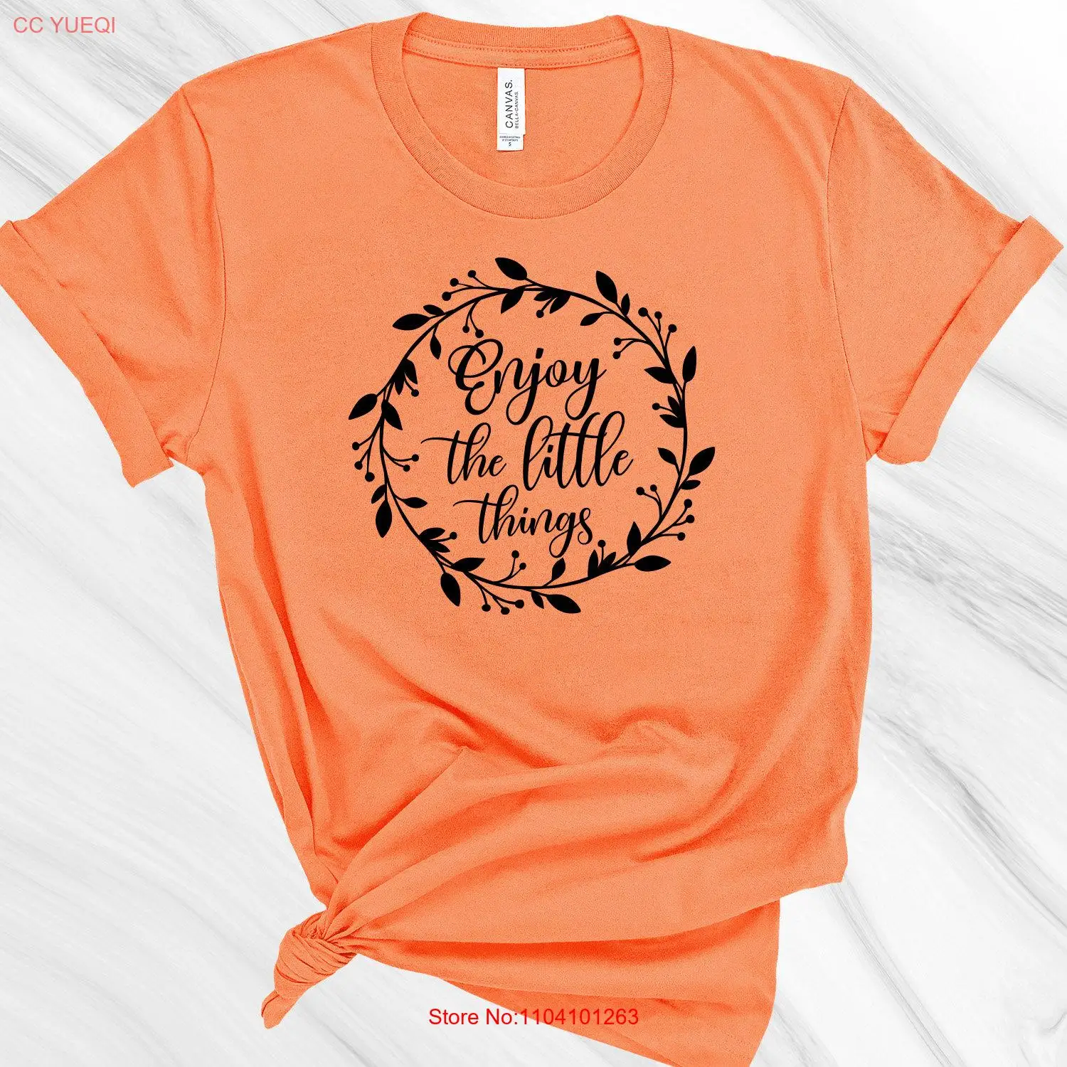 

Enjoy the Little Things T Shirt Love your Life Inspirational Yoga Friend Mom long or short sleeves