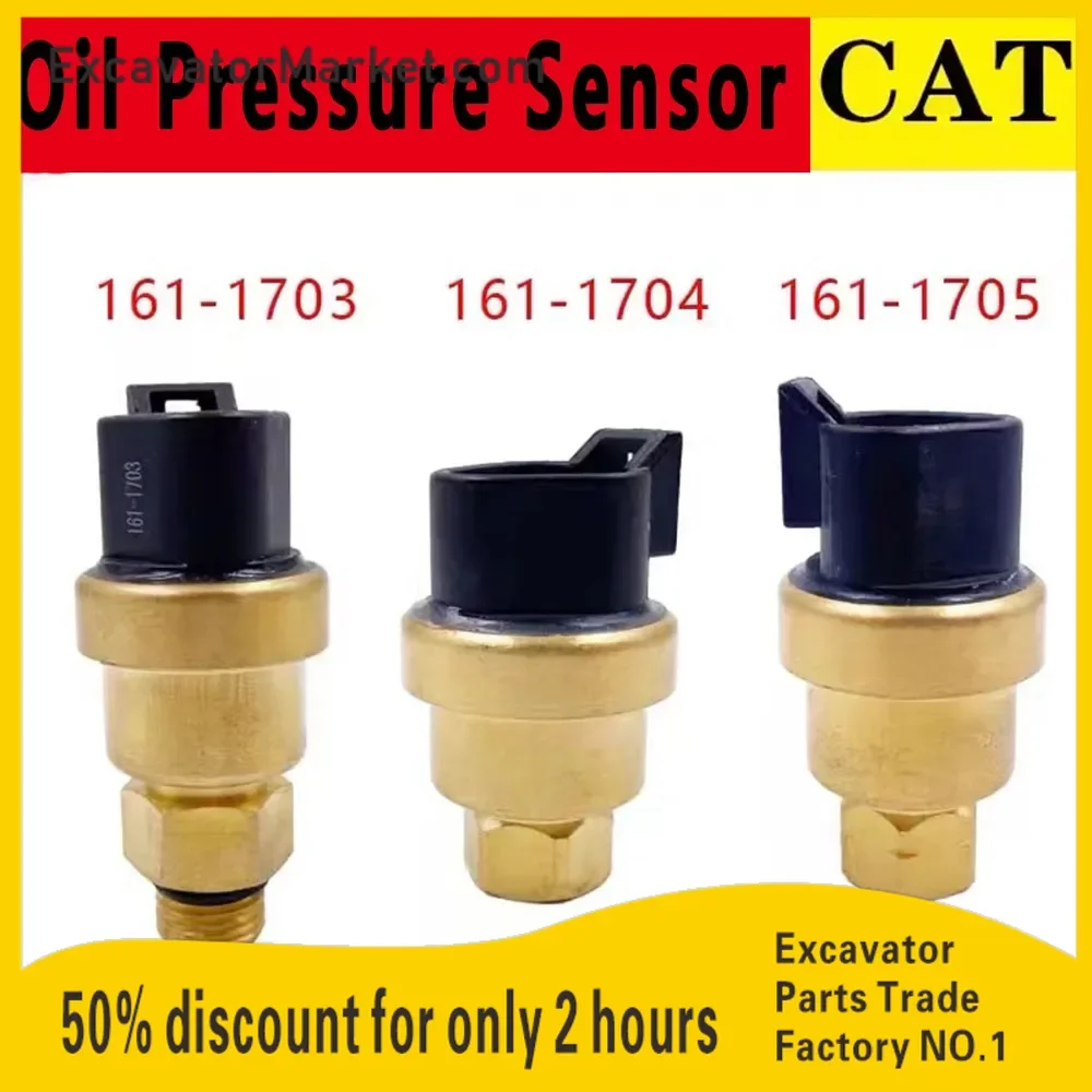 

For C7 C9 325D 330C E330D E329D E336D Excavator Oil Pressure Sensor 161-1703 161-1704 161-1705