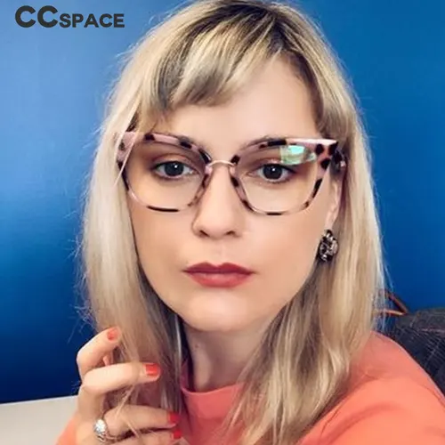 Imagen 2 del producto 47959 Tr90 gafas de protección contra luz azul sexis tipo ojo de gato monturas para mujer gafas de ordenador de moda Retro gafas transparentes de moda