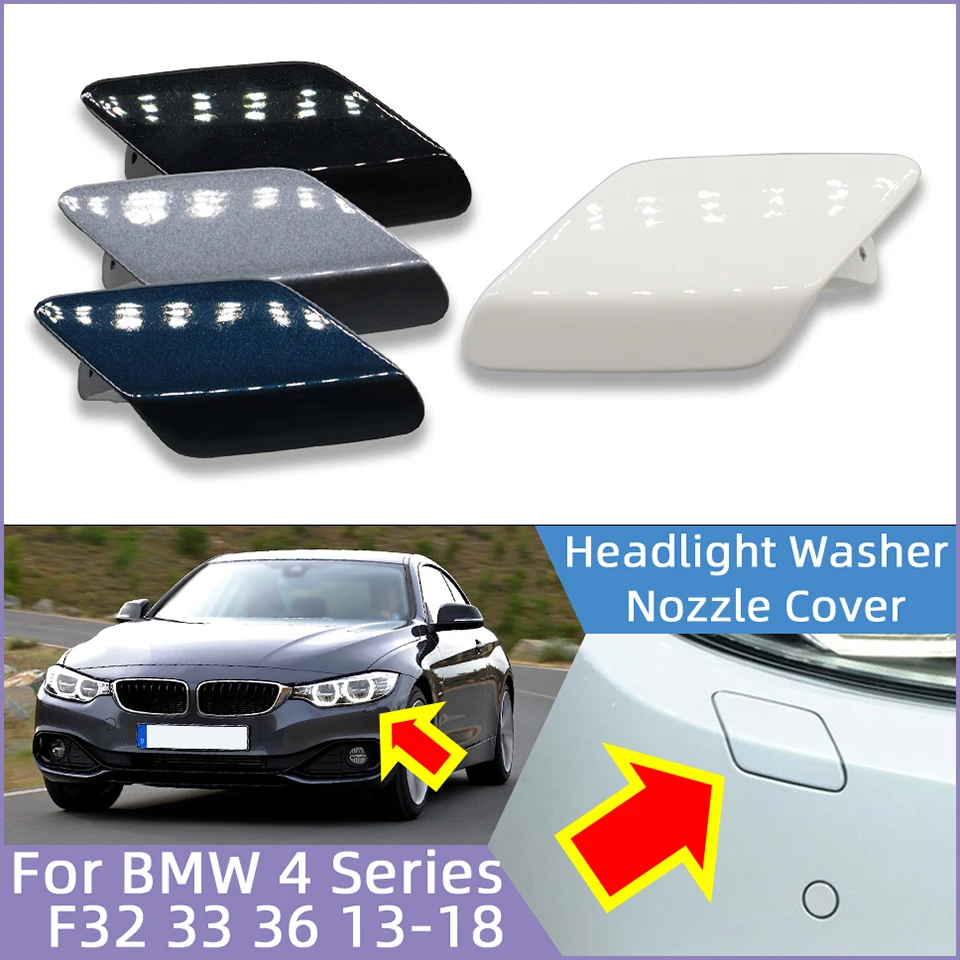 Car Headlamp Washer Nozzle Shell Cover Cap For BMW 4 Series Ordinary Model F32 Coupe F33 Cabrio F36 Gran Coupe 2013-2018