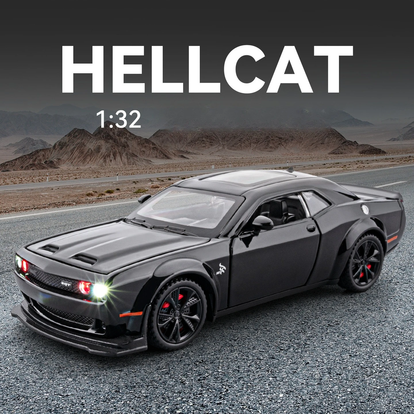 

Simulation 1:32 Hellcat alloy sports car car model toy wholesale one gift