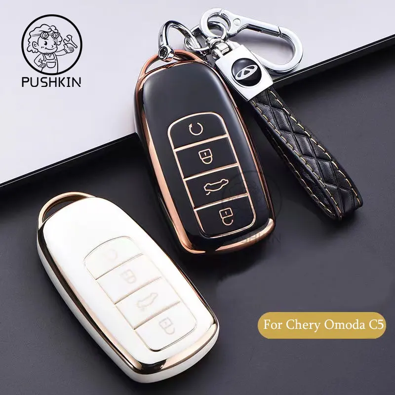 

Car Dedicated TPU Key Case For Chery Omoda C5 5 fx 7 8 pro plus 2022 2023 Holder Shell Remote Keychain Accessories