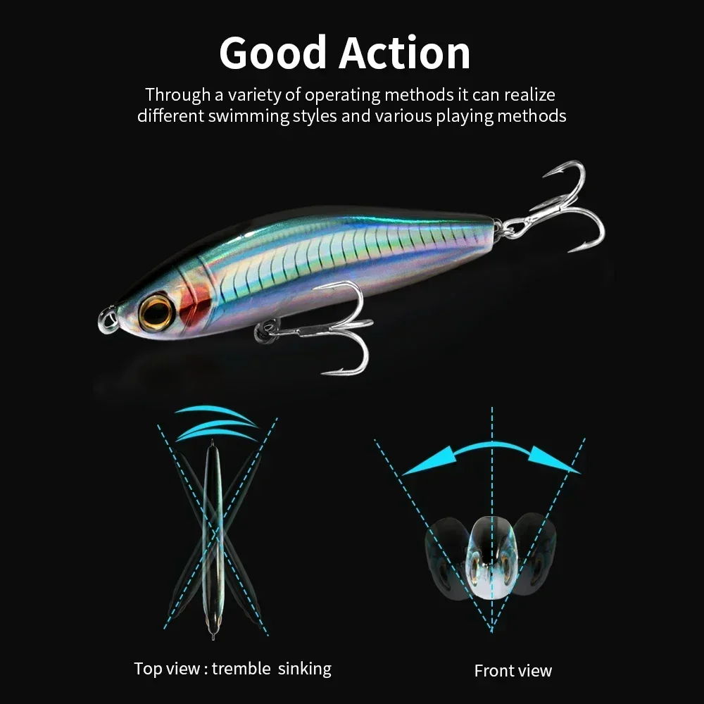 Pencil Bait Jerkbait Hundido 12,5g-24g – Vinilo para pesca profunda - imagen 4