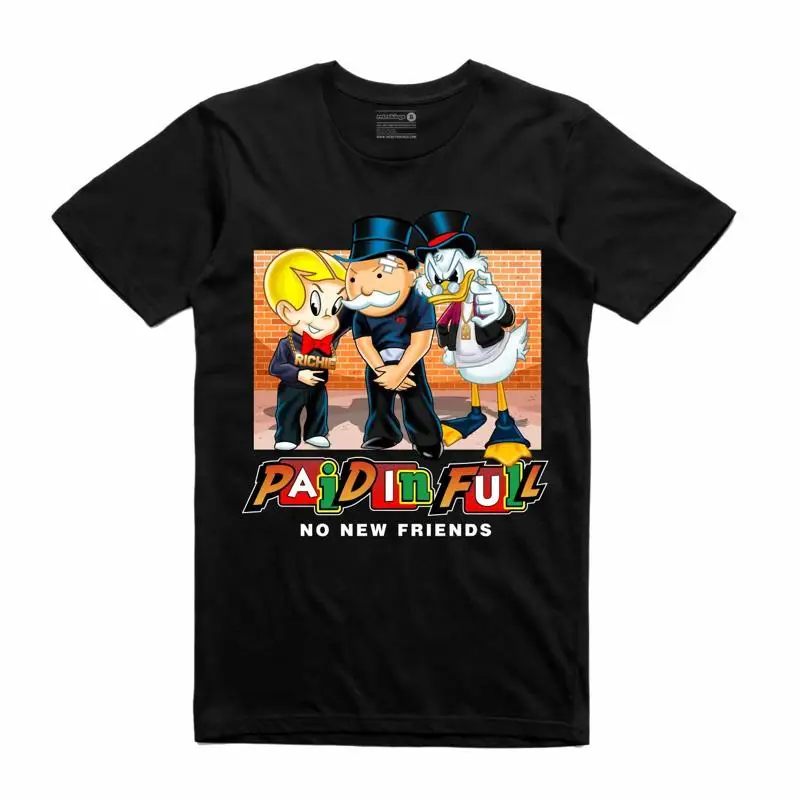 

NEW Streetwear on Demand ALWAYS PAID IN FULL BLACK T Shirt SMALL 3XLARGE