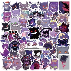 55pcs Pokemon Gengar Funny Cute Cartoon Stickers DIY for Skateboard Luggage Bike Motorcycle Car Cool Vinyl Sticker Gift Decals