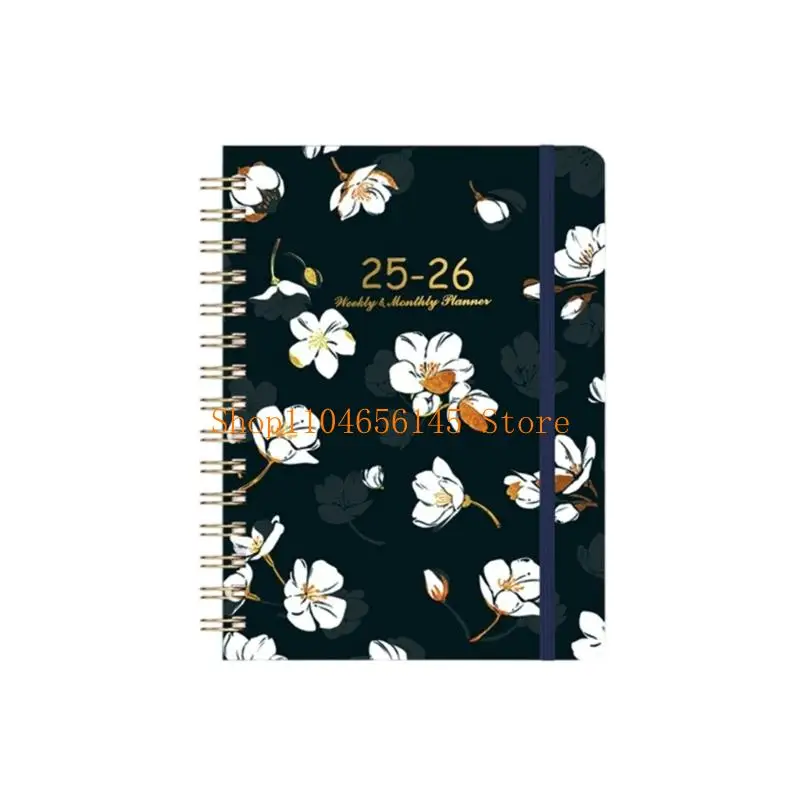 5ASD Elegant English Weekly Schedule Journal Spirals Binding Design for Student Professionals