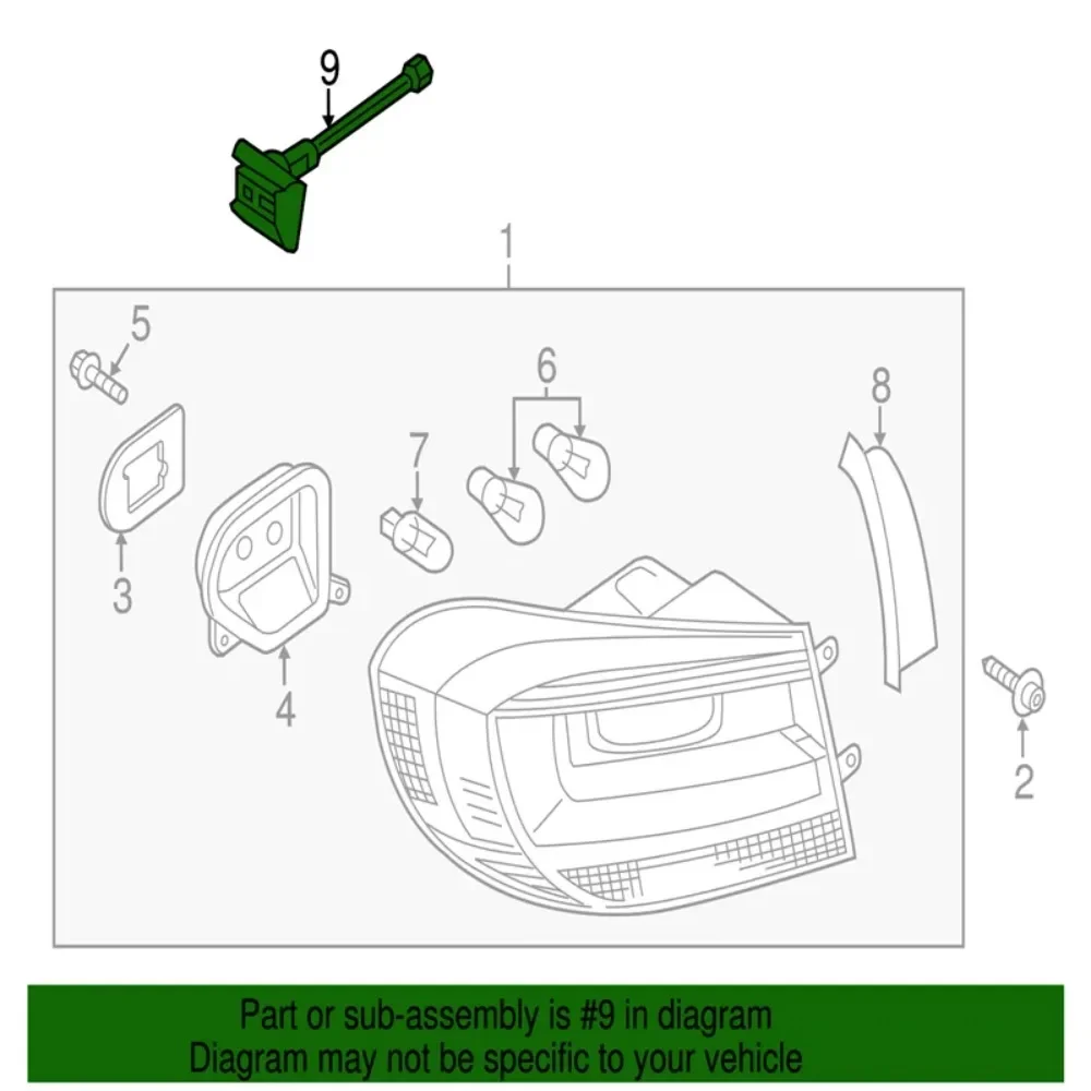 5N0945167B Car Tail Light Fixing Clip Rear Lamp Bracket Adjustment Screws Buckle For VW Tiguan MK1 2009-2016