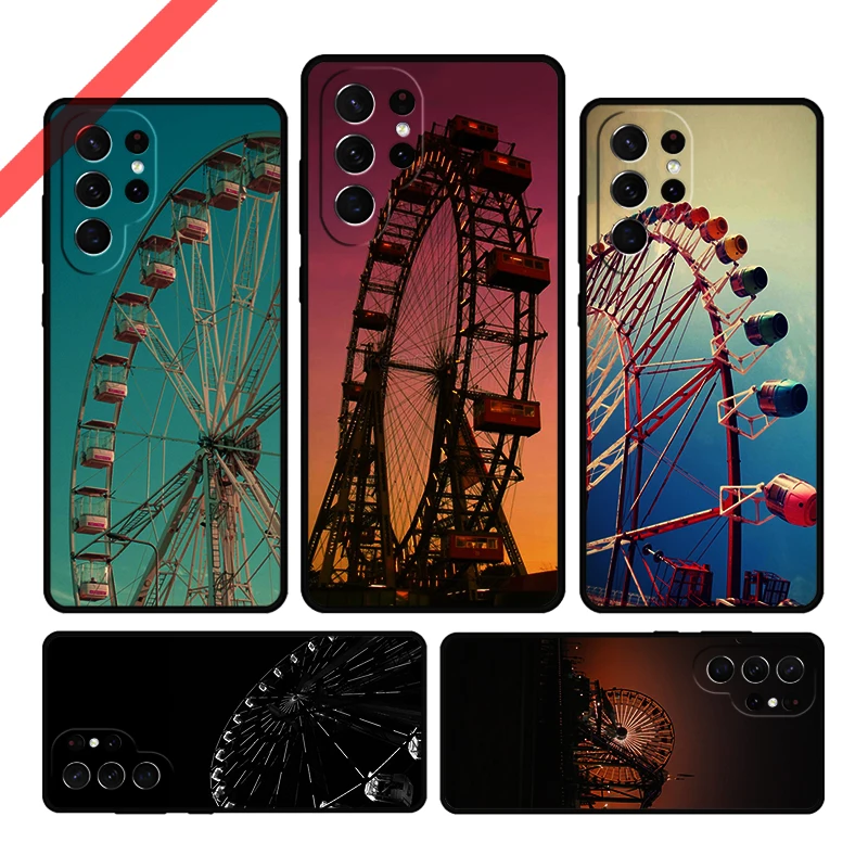 Ferris Wheel Phone Case For Samsung Galaxy S20 FE S21 S10 S23 Plus S24 S22 Ultra Coque Note20 Note10 S9 S8 Cover Capa