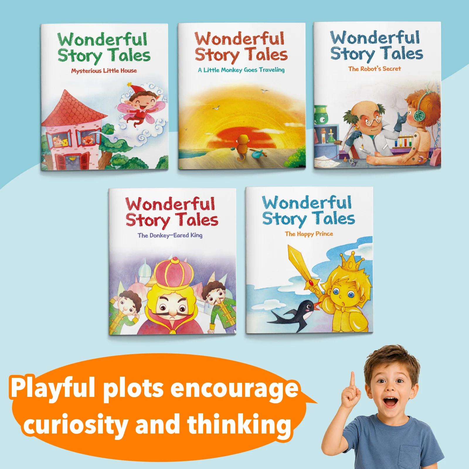 Children's story picture book, fun little stories, cute cartoon illustrations, a book for parent-child reading activities