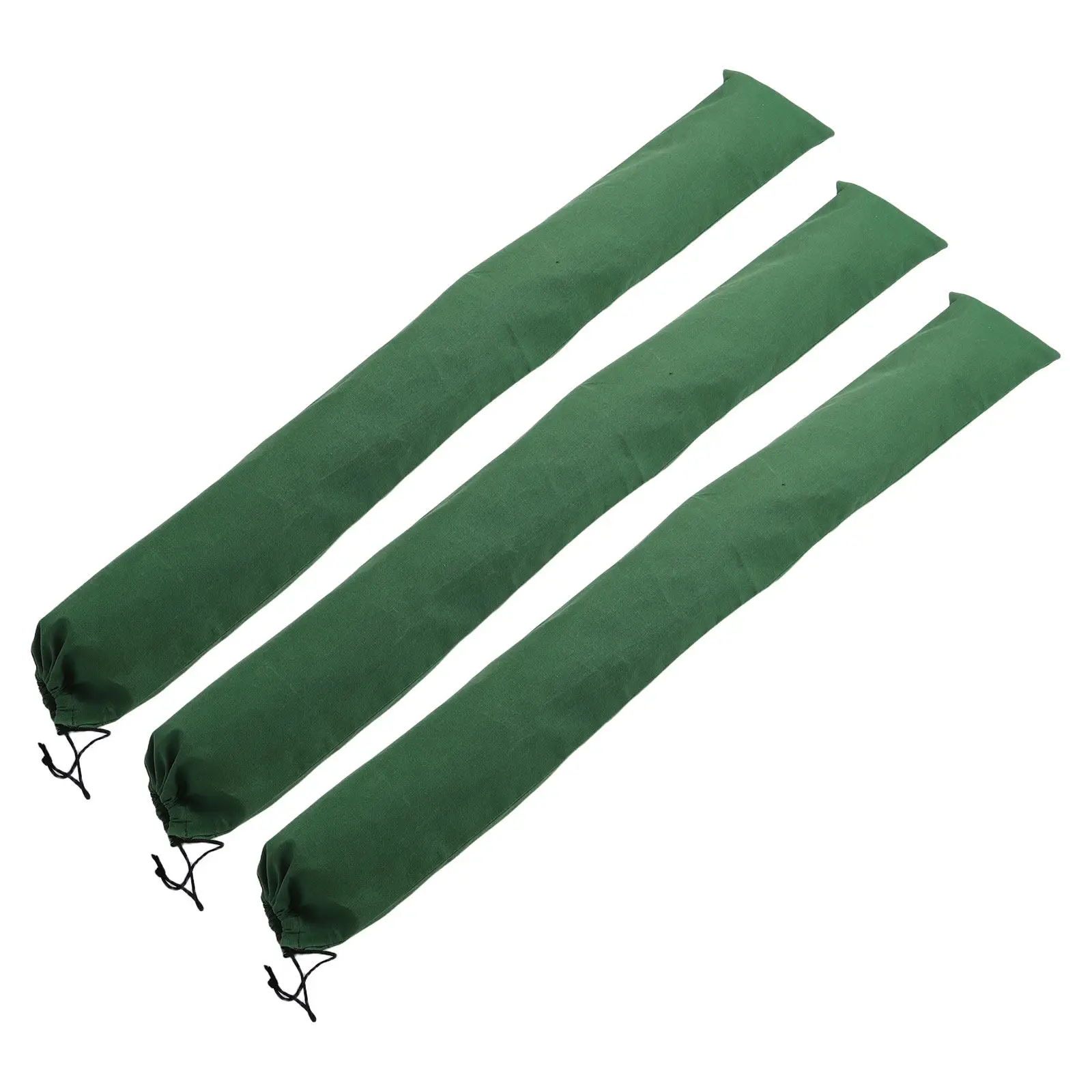3Pcs Canvas Flood Barrier Sandbags Tubes Elastic Band 59 Inch Reusable Flood Control Bags for Basement Garage Door Rain Wind