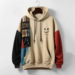 Vintage erkek Hoodie Sweatshirt kapşonlu karikatür grafik baskı günlük kazak spor Streetwear tasarımcı sonbahar giyim Hoodies