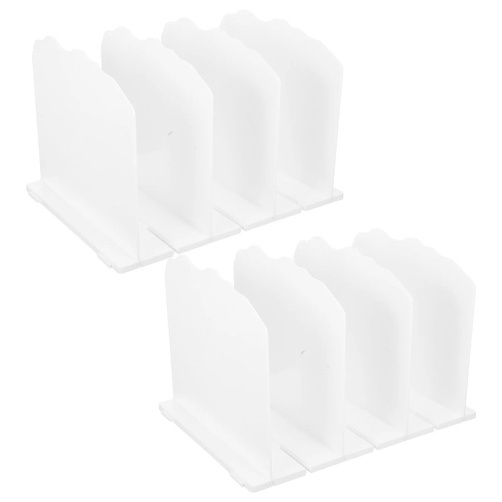 2 قطعة رف تخزين الحقائب نمط متموج خزانة منظم تصميم متشابك لحقائب اليد محافظ حامل المحفظة مقسم الرف