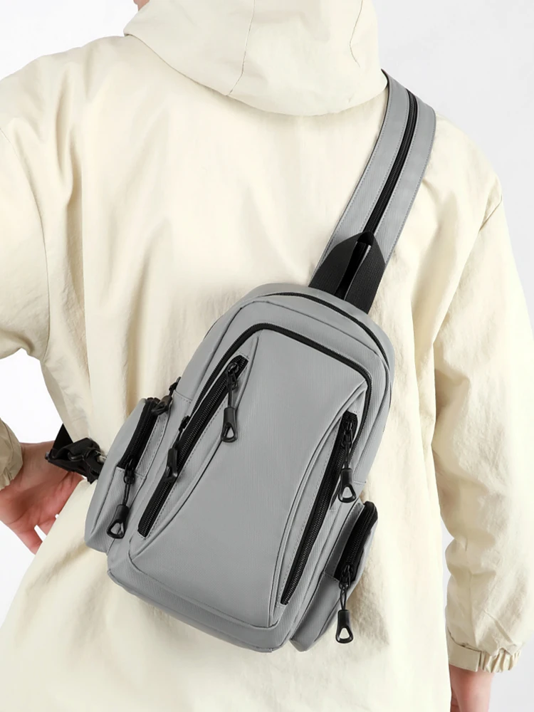 Multifunktionale Herren-Brusttasche Oxford Mini-Rucksack für Tägliches Pendeln Outdoor-Sport Reisen – Detail 3