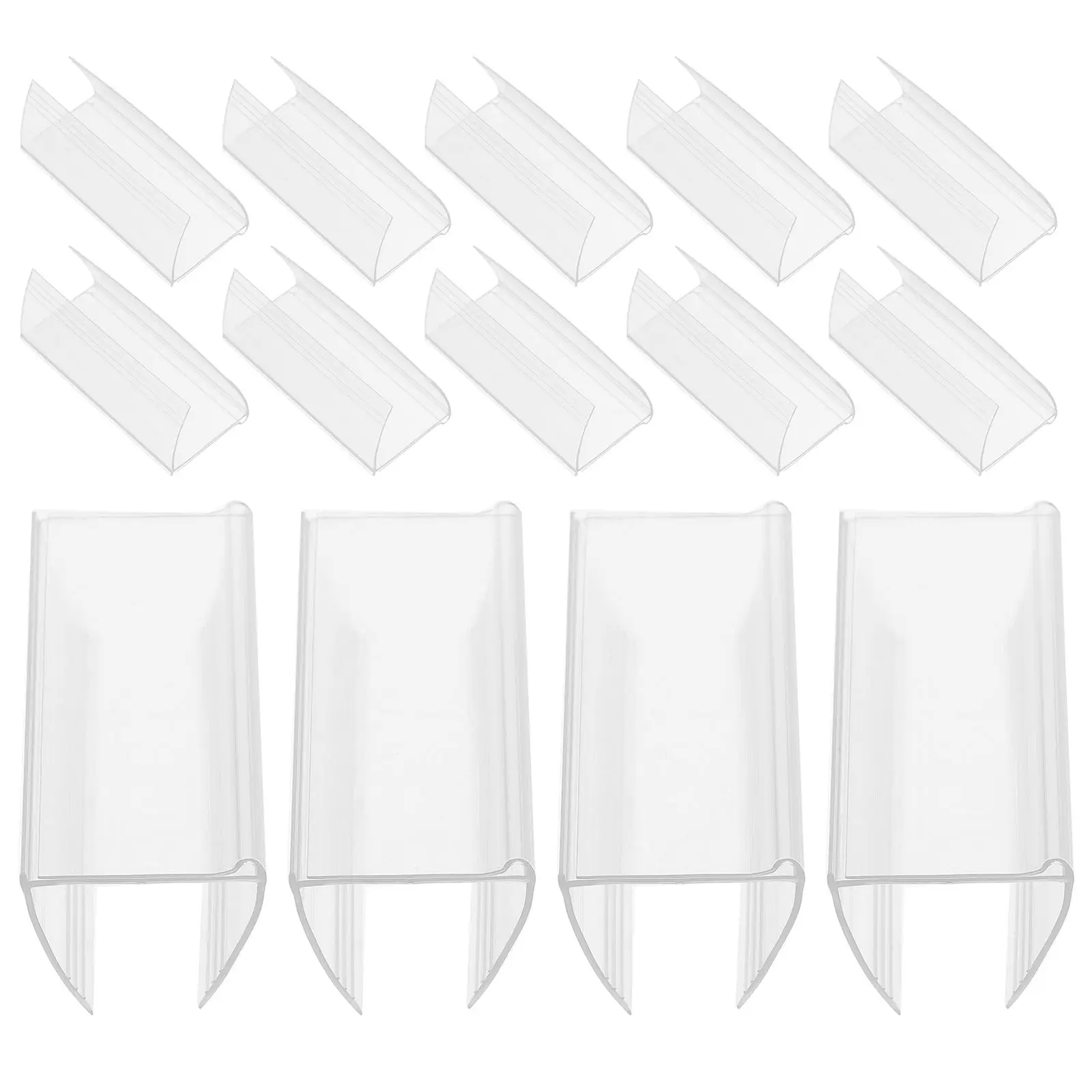 

30pcs Price Bar Clip PVC Label Holders for Shelves Supermarket Retail Sign Display Home Office Storage Room Library