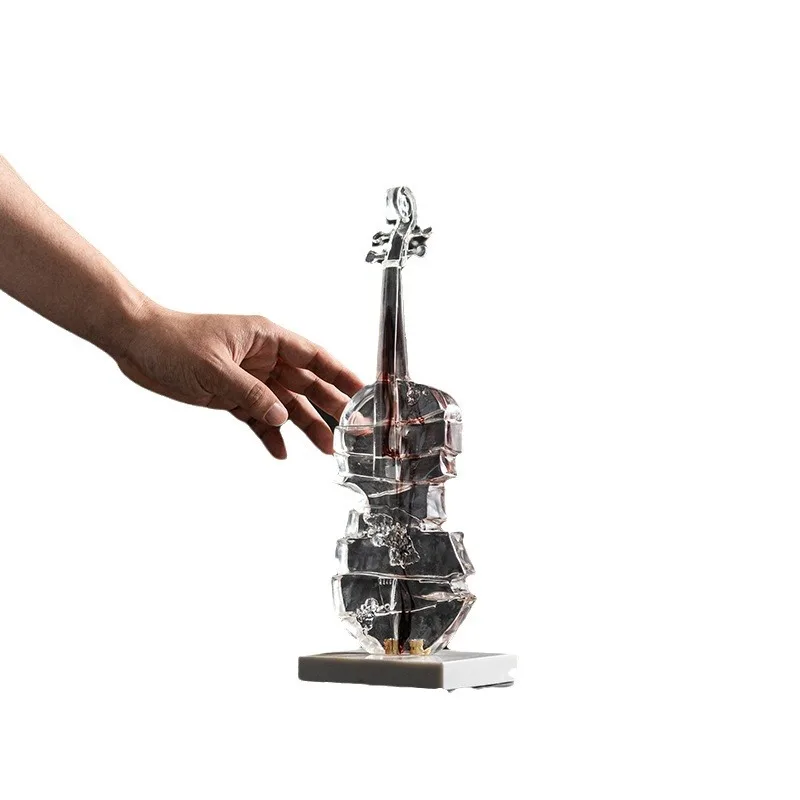 

Transparent ink violin creative arts and crafts high-end soft home decoration