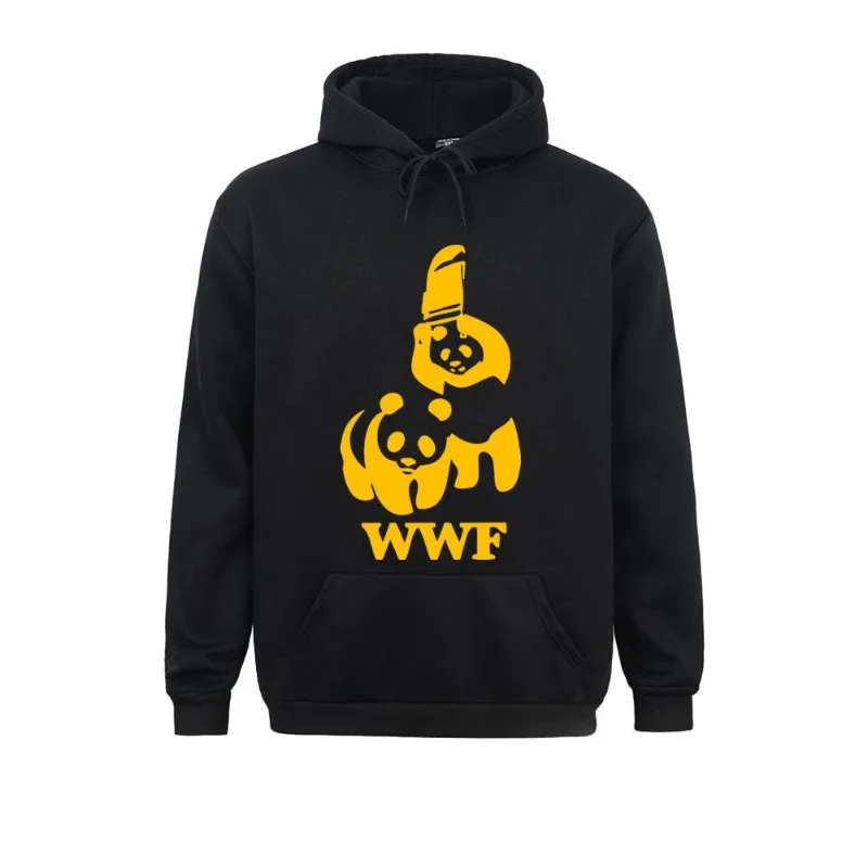 

Wewworld WWF Wrestling Panda Comedy Pocket Pullover Men's Hoodie 2024 New Trend Fashion Fun Sweatshirt Oversized Cool Sportswear
