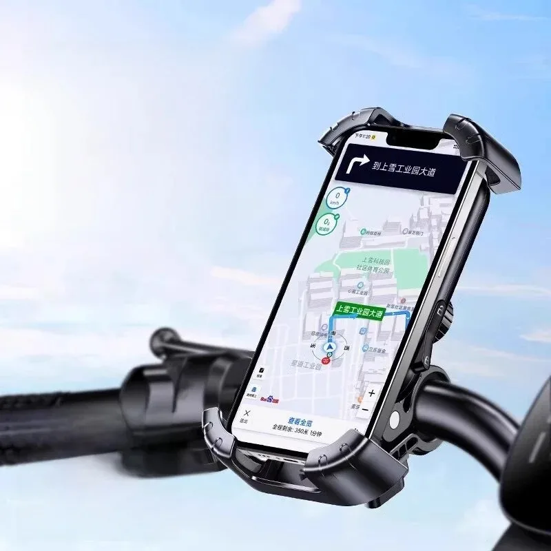 Riding Phone Holder for Bike Mount Shockproof Navigation Mobile Phone Stand Motorcycle Mount,360° Rotation Mobile Support