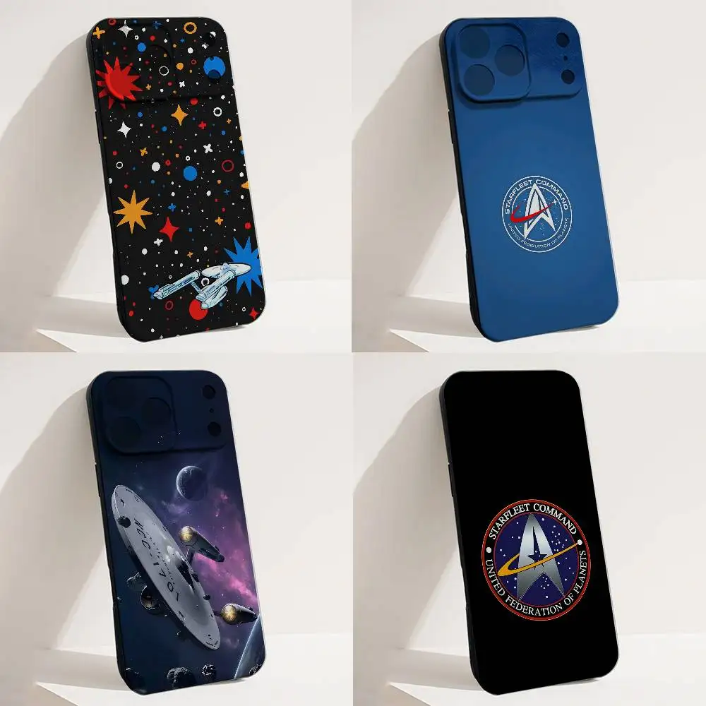 

S-Star T-Trek Space Ships Phone Case For iPhone 17,16,15,14,13,12,11,X,XS,8,7,Pro,Max,Plus,E,SE4,Air,Mini Soft TPU Gift