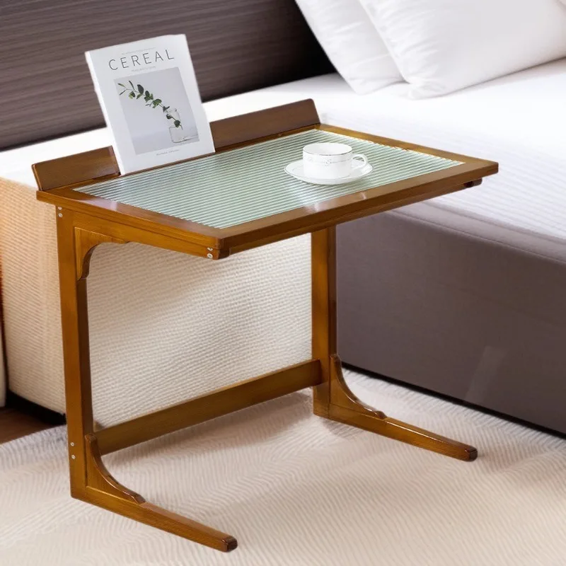 Side table small coffee bedside sofa side table cabinet Changhong glass small apartment square tea table Japanese co