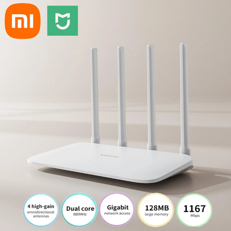 Xiaomi router 4a gigabit edition 1000m 5ghz 2,4 ghz wifi rom 16mb ddr3 64mb 128mb high gain 4 antennen fernbedienung mi home app