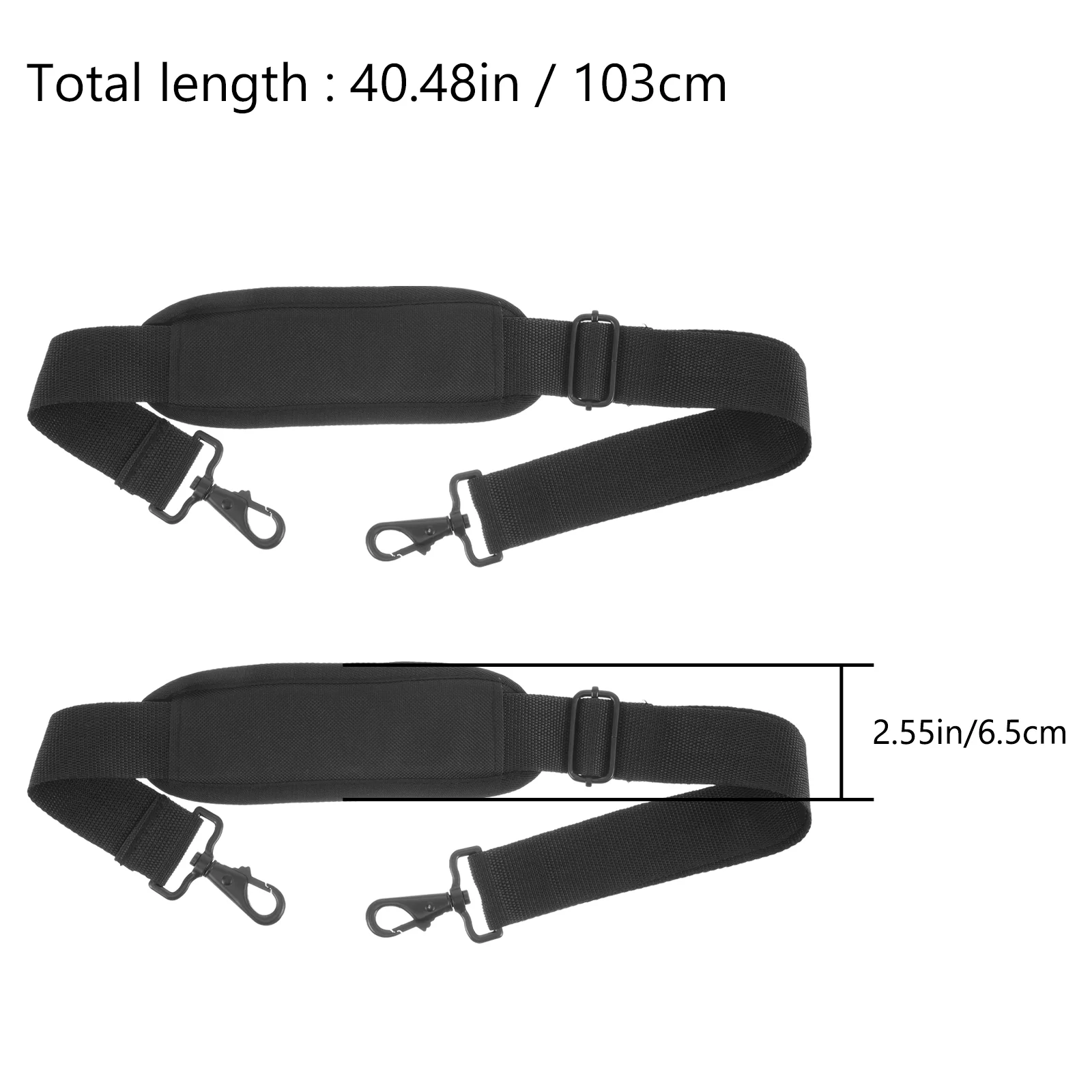 2 Pcs Padded Bag Strap Versatile Backpack Pads Shoulder Straps for Bags Erhu Briefcase Metal Canvas Replacement Unique