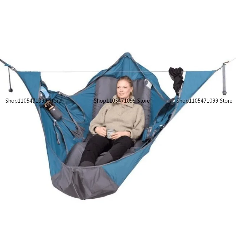 Cross-border Outdoor Survival Portable Single Hammock Tear-proof Mosquito-proof Hammock