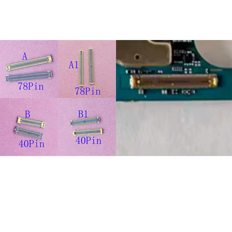 2-100Pcs Charging Usb Lcd Display Plug FPC Connector For Samsung Galaxy A52 A525 A82 A72 A32 A325 A22 A225F A725 A326 40 78 Pin