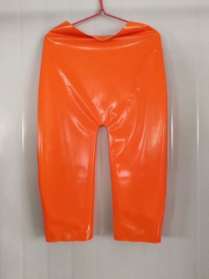 Latex Catsuit Rubber Gummi pants Double-layer inflatable shorts Customized