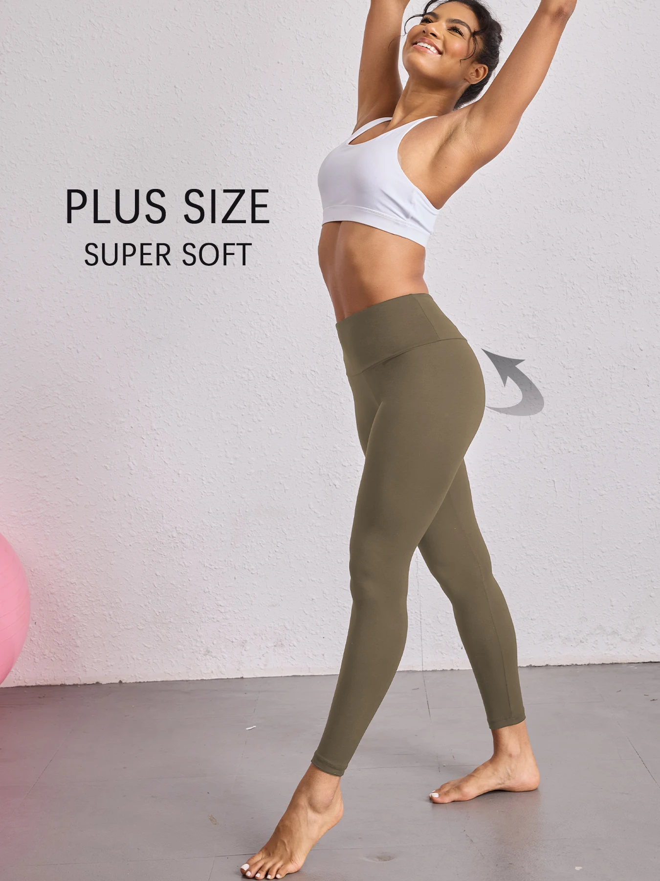 

Plus Size Super Soft High Waisted Leggings for Women - Tummy Control Comfort Fit for Yoga Running and Casual Daily Wear