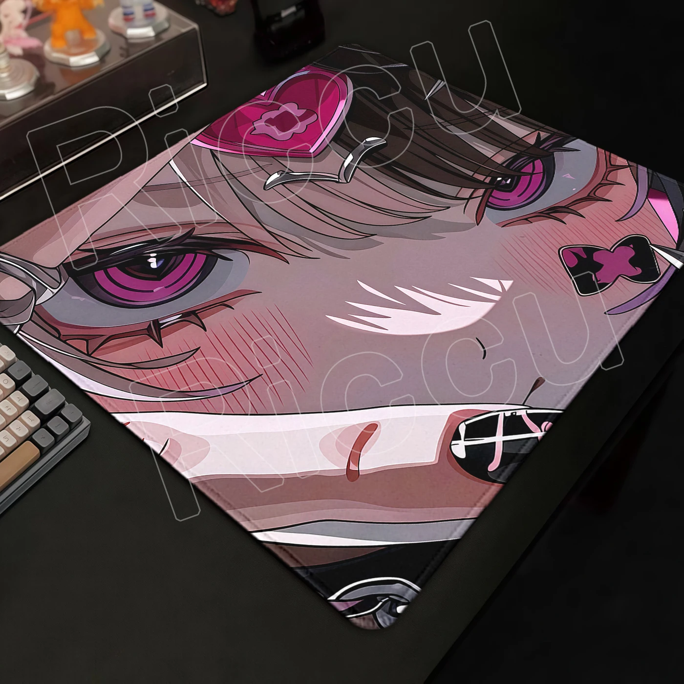 Cute Anime Girl Mouse Pad E-Sports Punk DeskPad Small Rubber Anti Slip Gaming Mousepad PC Gamer Decot Playpad Office Accessories view 3