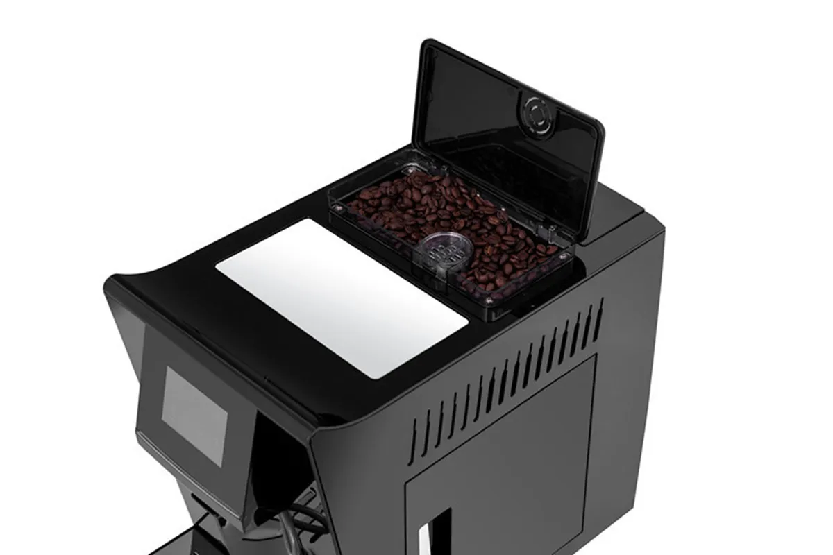 4  Language One Touch Fully Automatic Bean To Cup Espresso Coffee Machine Coffee Beans Powder Brewing Milk Foam Cappuccino Latte