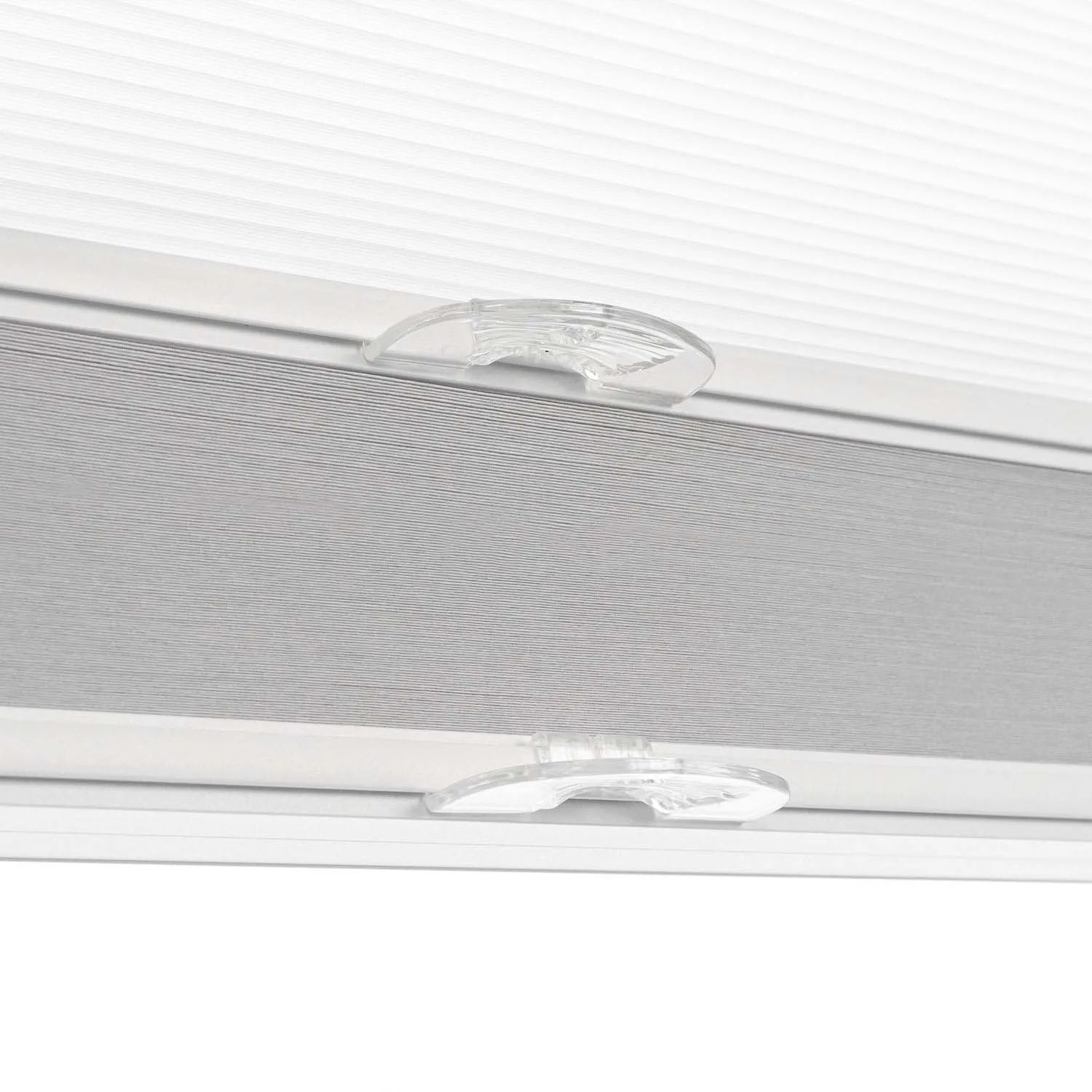 Soft Fabric Waterproof Blackout Honeycomb Blinds Child Safe Cordless Dual Layer Day Night Noise Reduction For Window