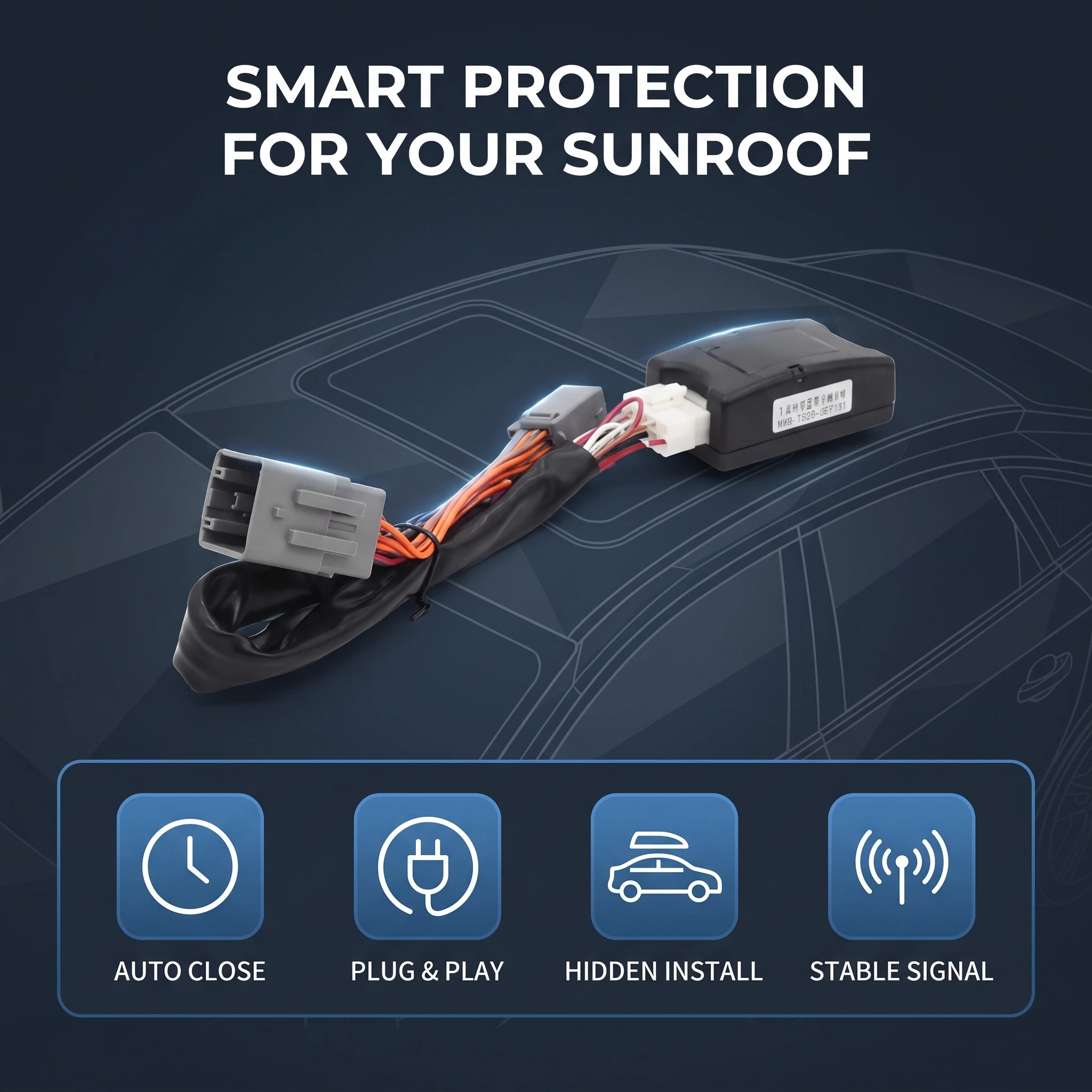 Auto Power Sunroof Glass Closer for Mazda 3 Axela 2019+, CX-5 KF 2017-, Automatically Close Sunroof After Power Off