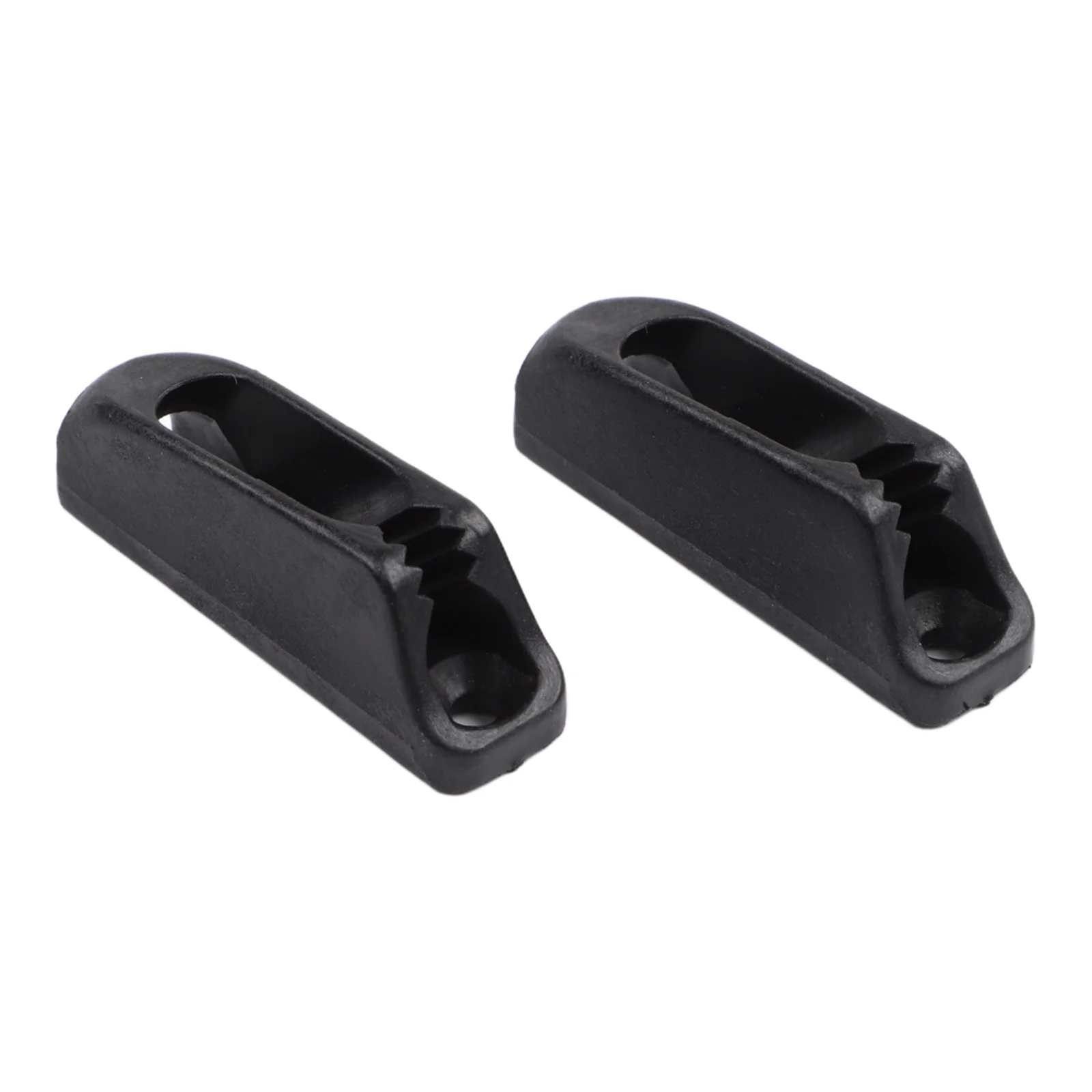Rope Self-locking Rope 2Pcs Black Clam Cleat Cord Lock Nylon Screw Bolt Diameter 3mm Self-locking Cord For Marine Accessories