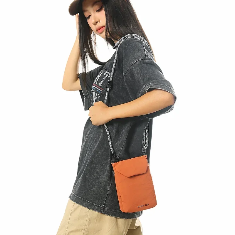 Multifunktionale Handytasche, Mini-Umhängetasche, Reise-Geldbörse, Puffy-Handtasche, RFID-Organizer-Etui, leicht zu versteckende Tasche – Detail 4