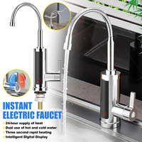3000W Electric Hot Water Tap 220V Kitchen Instant Hot Water Faucet 360° Rotated Fast Heater Hot/Cold Faucet Temperature Display