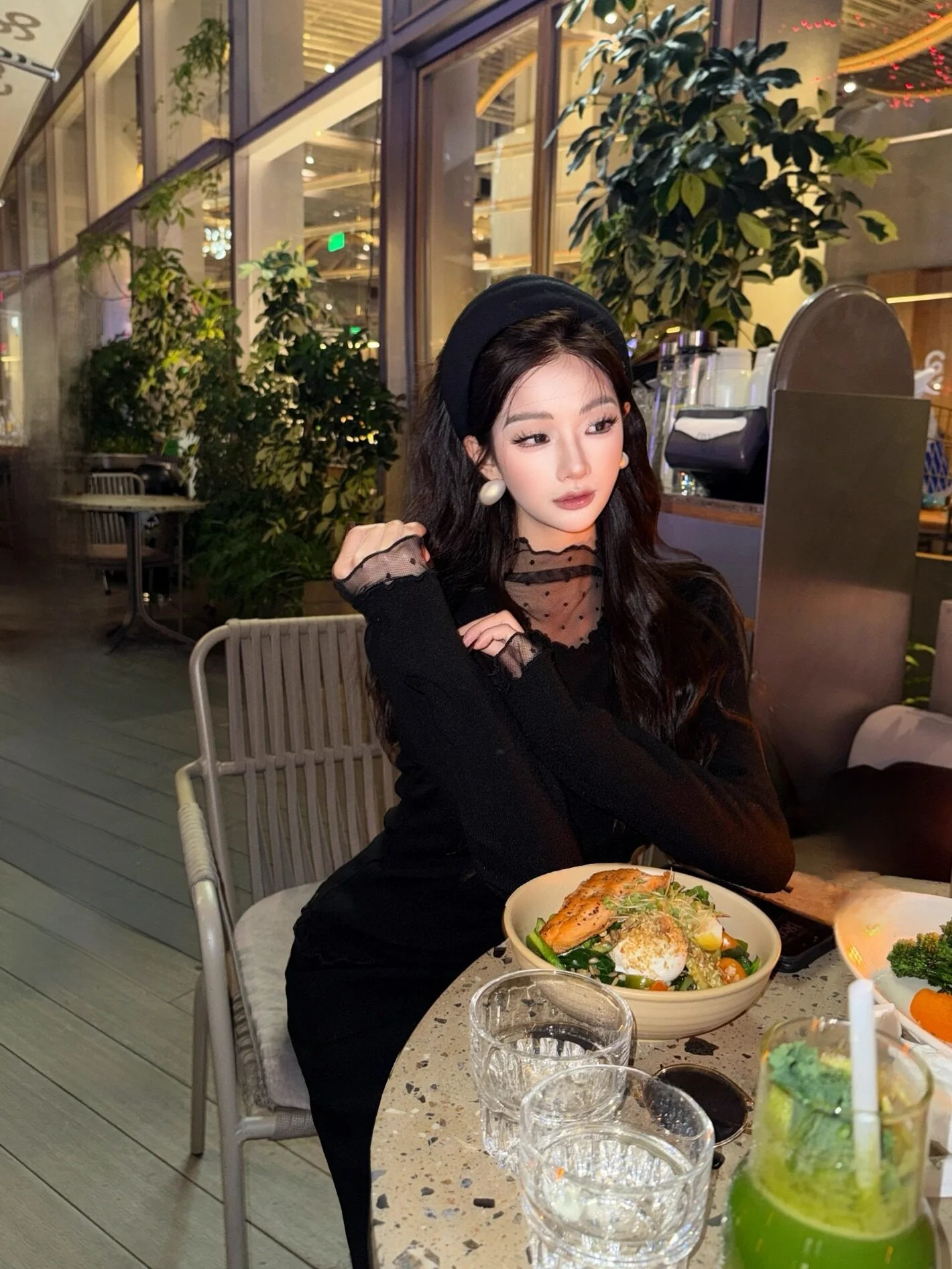 

New Dadada Simple High-End Knitted Top Sweet Factor CPM3350 Women's Faionable Long Sve Polyester Acrylic Nylon Blend
