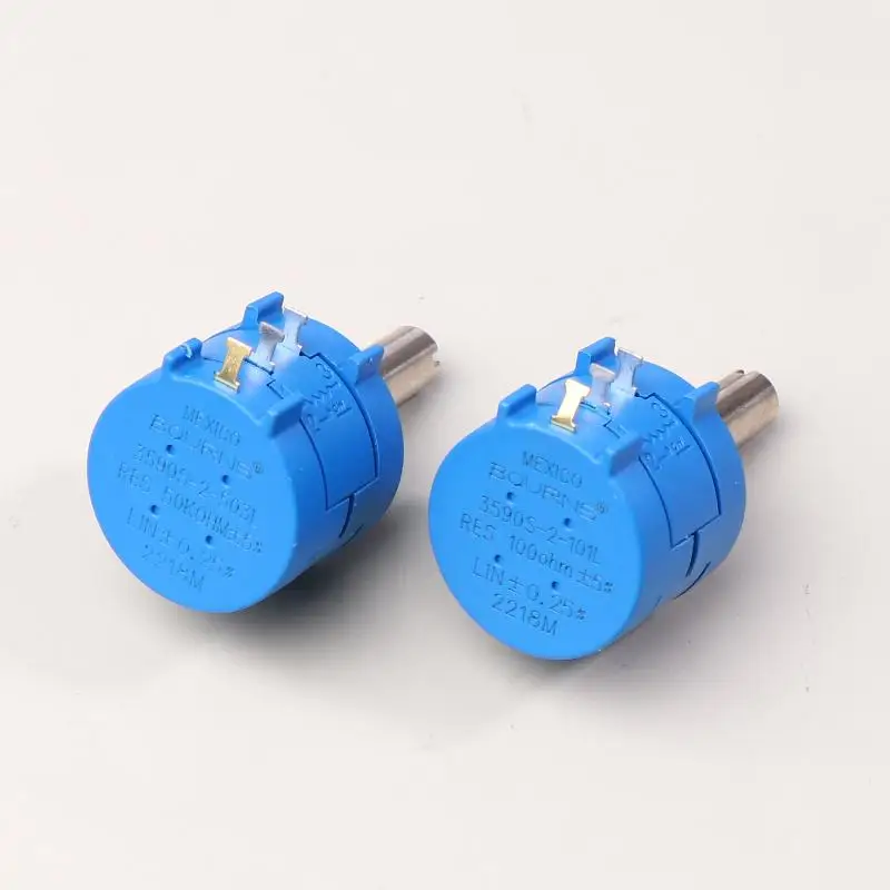 

1 Set 3590S Precision Multiturn Potentiometer Kit-10 Ring Adjustable Resistor+Rotary Knob&Counting Dial