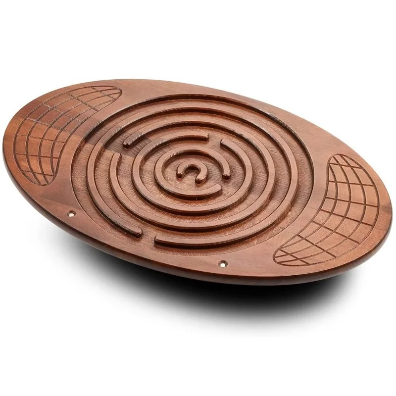 Beech inclined board, wooden balance board with maze game