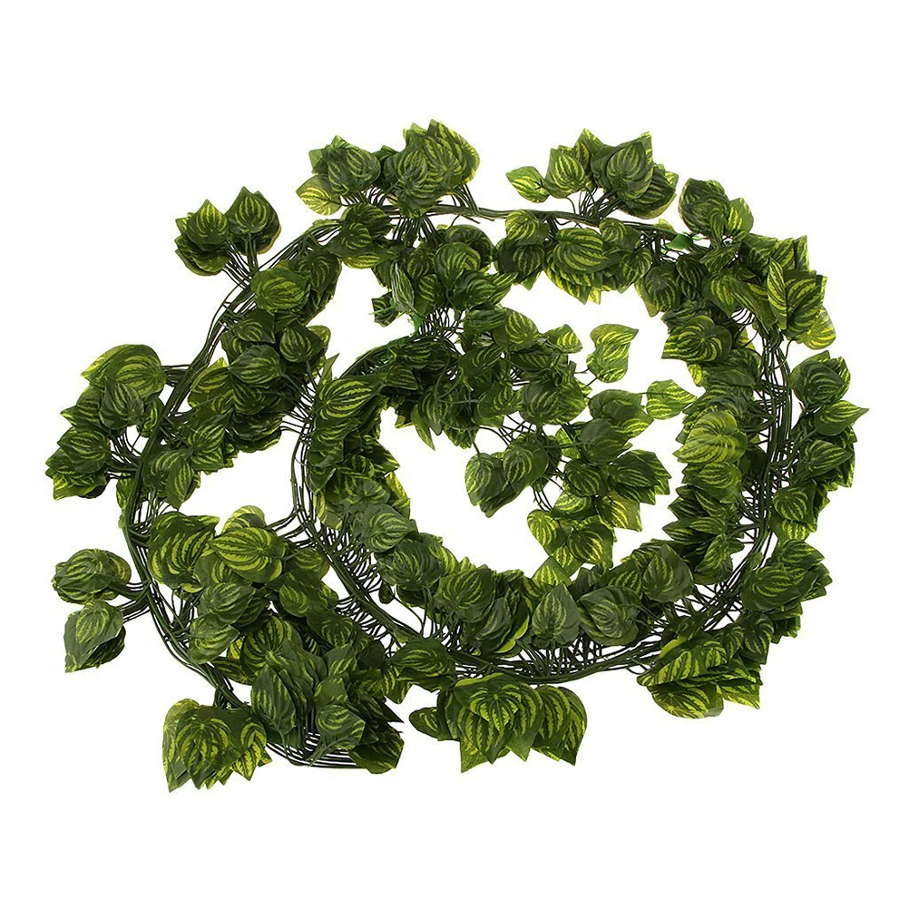 

12 Pcs Vine Plant Plants Foliage Decor Vibrantly Colored Watermelon Leaf Hanging Hanging Foliage Easy Clean