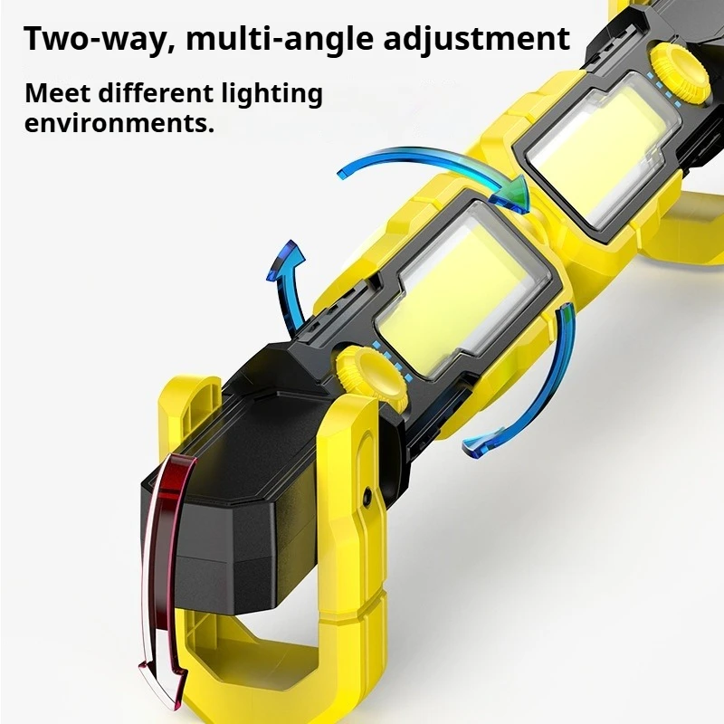 Repair Work Lamp Strong Light Flashlight Car Maintenance Light Magnet Hook Multi-function Portable Emergency Outdoor Work Lights