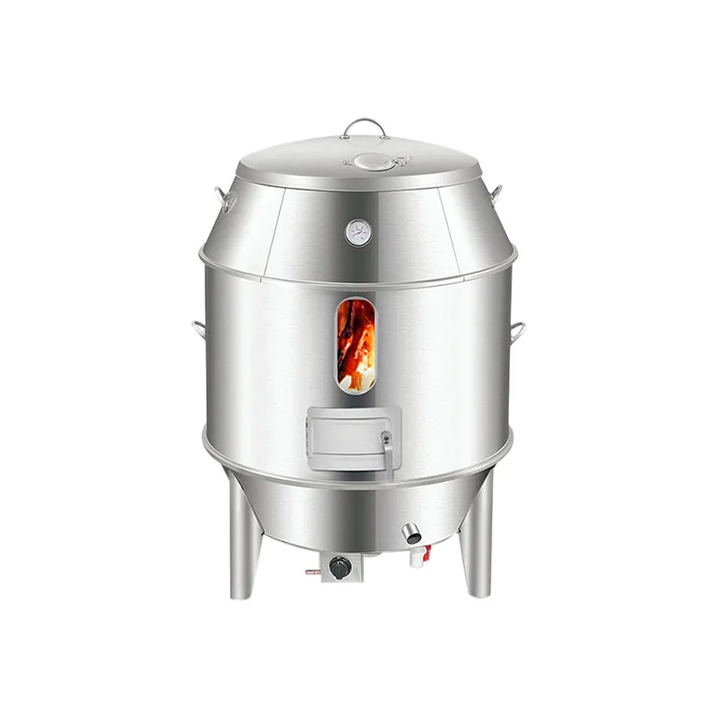

Gas-charcoal dual-purpose roast duck stove Automatic rotating cooking